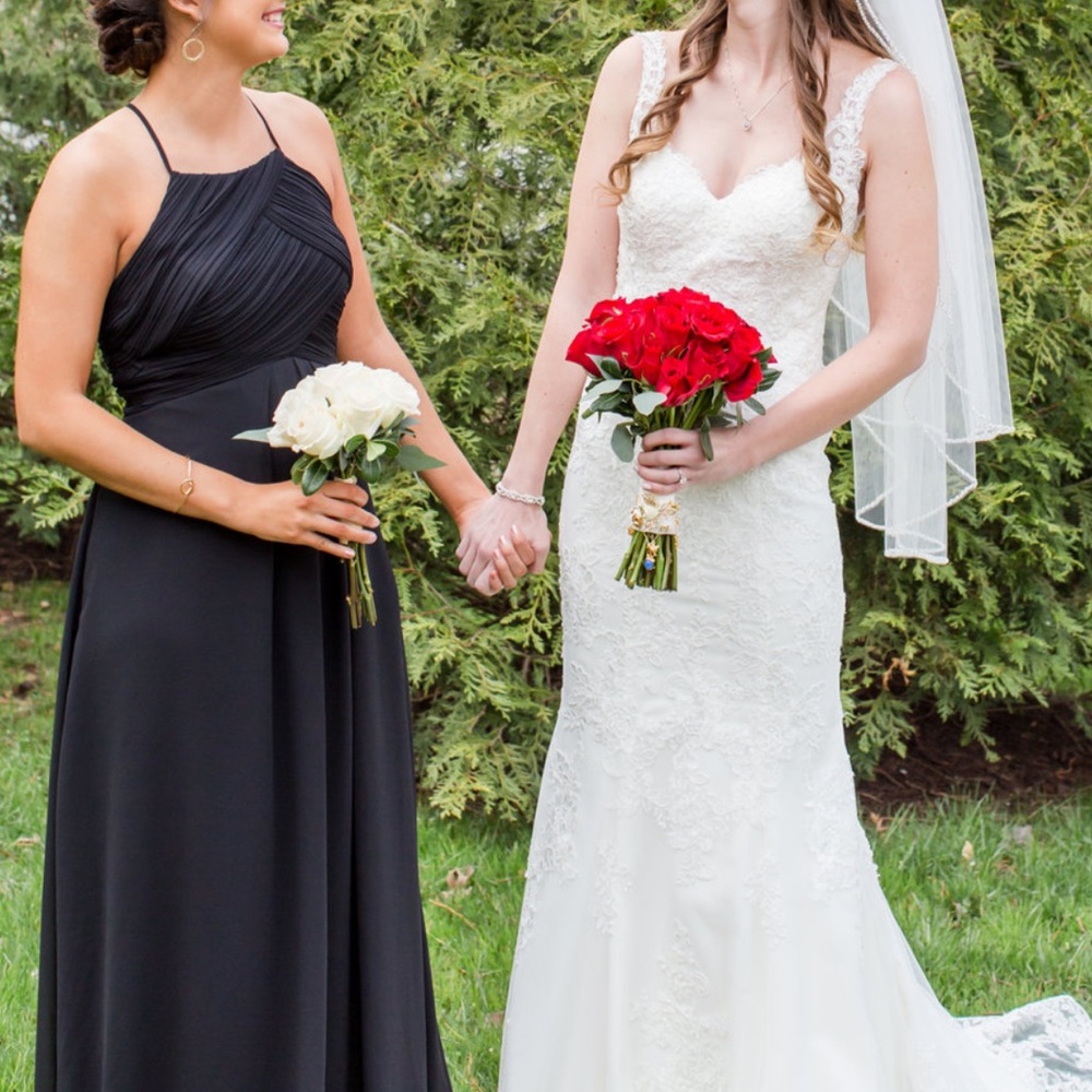 Bill Levkoff Black Bridesmaid Dress